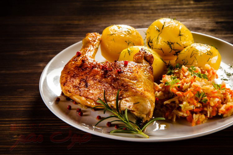  صينية الدجاج بالبطاطس والزعتر